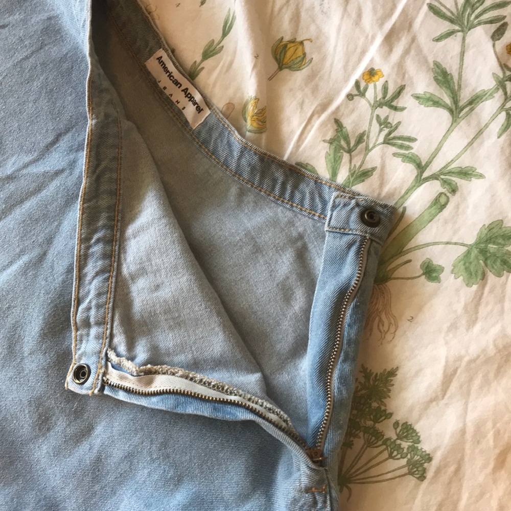 American apparel denim circle skirt, XL